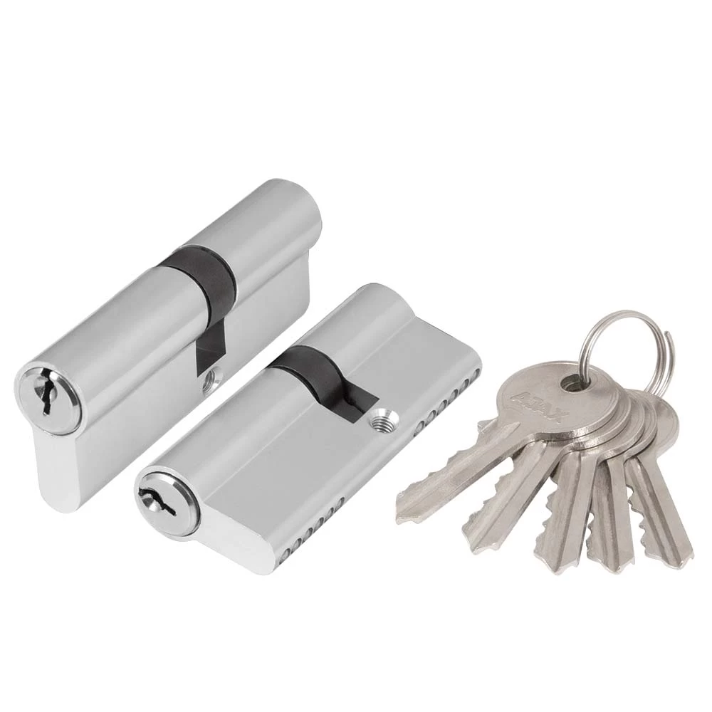 Фото Цилиндровый механизм (AZ100/60) AZ1000Key60 (25+10+25) CP хром