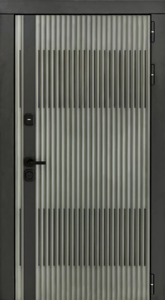 Входная дверь ДвериПРО Elfy СБ-1 (ст. белое, 16мм, беленый дуб) DPRO196855 внешняя сторона