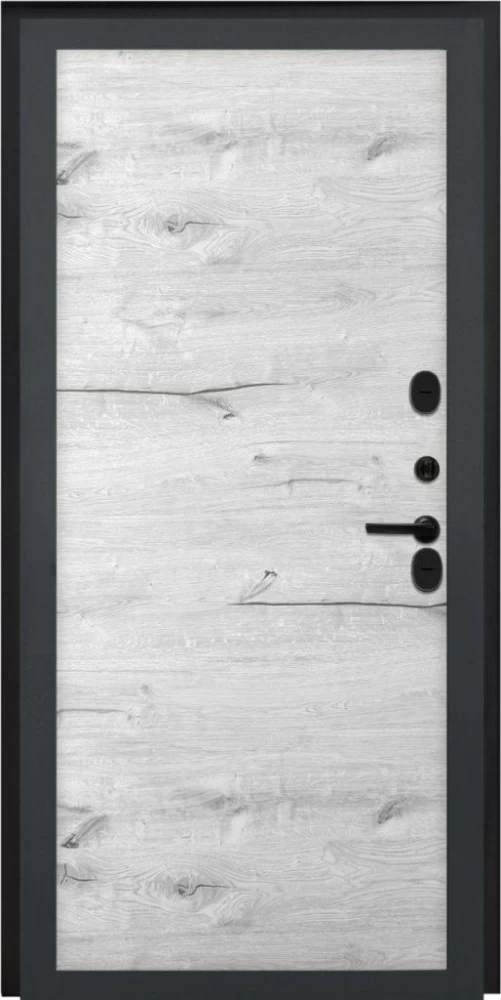 Входная дверь ДвериПРО L Термо Без фрезеровки Дуб арктик горизонт DPRO195663 внутренняя сторона