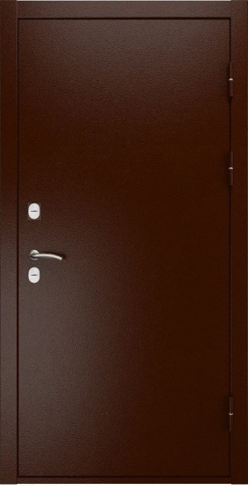 Входная дверь L Термо ФЛ-609 (L-52, 10мм, белый матовый) внешняя сторона