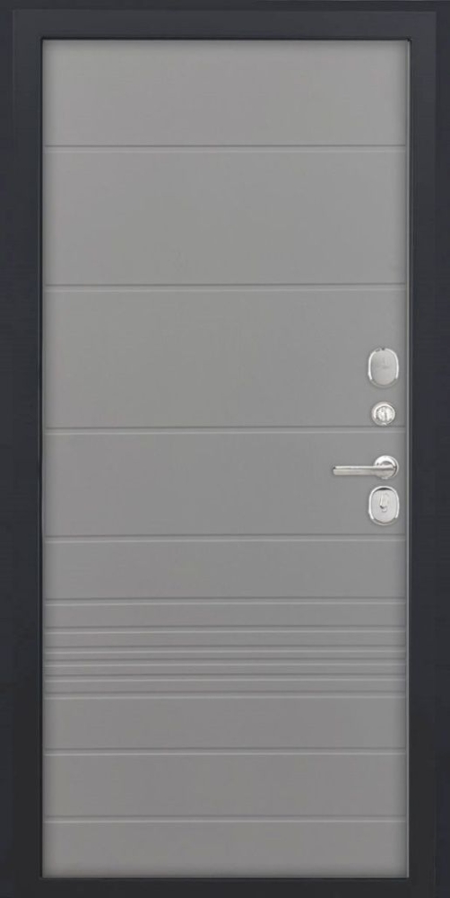 Входная дверь ДвериПРО Модель L-49 ФЛ-700 (10мм, ясень грей) DPRO196560 внутренняя сторона