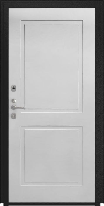 Входная дверь L Термо ФЛ-609 (L-52, 10мм, белый матовый) внутренняя сторона