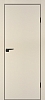 Межкомнатная дверь P-1 кромка ABS черная c 4-х ст. Бежевый матовый
